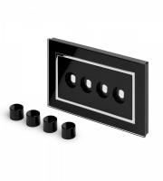 Retrotouch Crystal 4G LED Dimmer Plate (Black CT)
